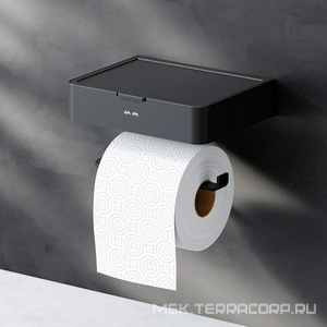 Держатель для туалетной бумаги с коробкой  , черный ZZ AMPM Inspire 2.0 A50A341522