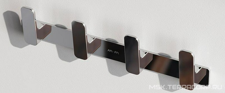 Набор крючков для полотенец  Func, цвет хром ZZ AMPM FUNC A8F35900