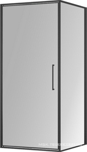 Керамогранит для пола и стены Vincea Slim 8mm Душевой уголок 900х900хh1950мм, квадрат, правый/левый, (стекло прозрачное 8мм Easy Clean, фурн.цв.вороненая сталь),  ZZ VSR-4SLP9090CLGM