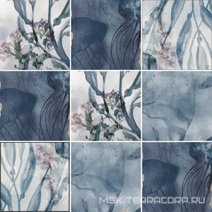 Керамическая плитка для стены APE Ceramica Souk Kasban Blue Mix 13x13 A033510