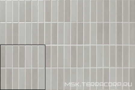 Керамическая плитка для стены APE Ceramica Mud Incision  Grey 20x20 A040920
