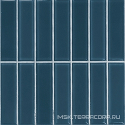 Керамическая плитка для стены APE Ceramica Mud Incision  Blue 20x20 A040924