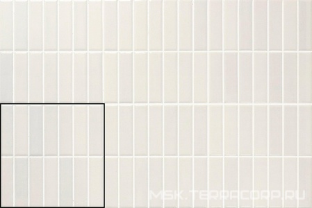 Керамическая плитка для стены APE Ceramica Mud Incision  White 20x20 A040919