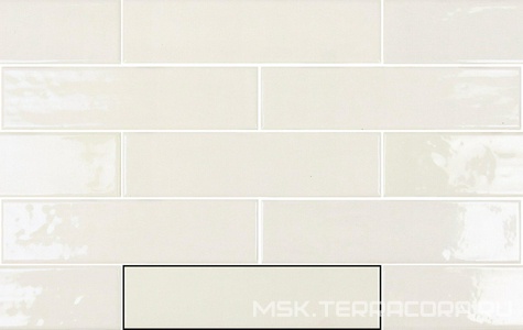 Керамическая плитка для стены APE Ceramica Mud  White 7.5x30 A038702
