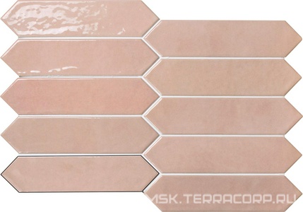 Керамическая плитка для стены APE Ceramica Contemporary Picket Modern Rose Quartz  6x26 A039498