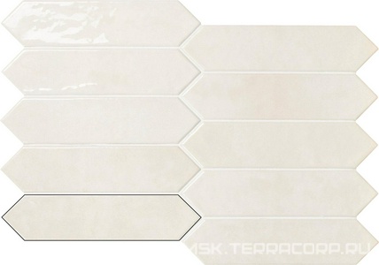 Керамическая плитка для стены APE Ceramica Contemporary Picket Modern Coconut Milk 6x26 A039497