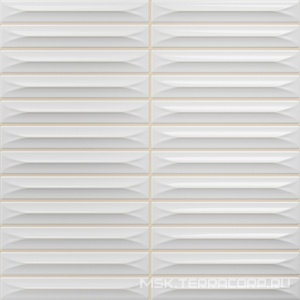 Керамическая плитка для стены Ceramica Vilar Albaro Arrow  White (1,5x10) 20х20 n191155