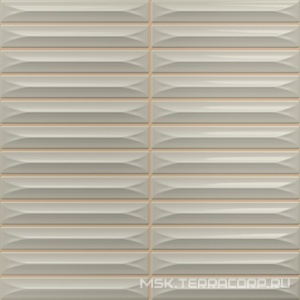 Керамическая плитка для стены Ceramica Vilar Albaro Arrow  Greige (1,5x10) 20х20 n191161