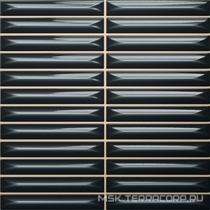 Керамическая плитка для стены Ceramica Vilar Albaro Arrow  Midnight (1,5x10) 20х20 n191168