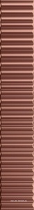 Керамическая плитка для стены Ceramica Vilar Albaro Metallica  Bronze 5x30 n191139