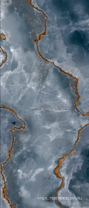 Керамогранит для пола и стены Emil Ceramica Tele Di Marmo Onyx Onyx Blue Lap 6.5 mm 120x278 EKPK