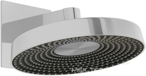 Душ верхний, стационарный, круглый d300мм, G 1/2, антикальц., стеновой кронштейн 186мм, (цв.хром),  ZZ Allen Brau Eclipse 5.E1019-00