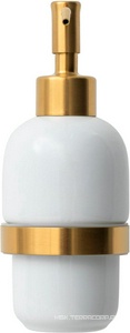 Дозатор настенный, (керамика, держат.цв.золото браш.),  ZZ Allen Brau Priority 6.31006-GB