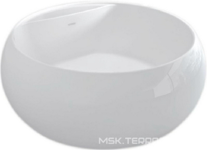 Ванна отдельностоящая, круглая 1550x1550xh600мм, без слива-перелива, накладка отверстия перелива цв.хром в компл., (акрил цв.белый), BelBagno ZZ BelBagno Универсал BB30-1550