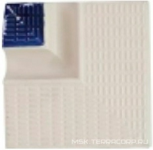 Керамогранит для пола Porcelain Mosaic swimming pools Угловой элемент Y16 бежевый-синий 11.5х11.5 Комбинированный Y16