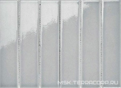 Мозаика Mosaic 4.5x19.5 Y45P321 Серая глянцевая 28.8x19.5 Porcelain Mosaic Strip 4.5x19.5 Y45P321