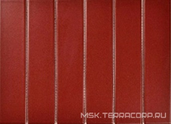 Мозаика Mosaic 4.5x19.5 Y45P846 Красная матовая 28.8x19.5 Porcelain Mosaic Strip 4.5x19.5 Y45P846