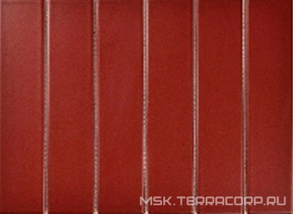 Мозаика Mosaic 4.5x19.5 Y45P846 Красная матовая 28.8x19.5 Porcelain Mosaic Strip 4.5x19.5 Y45P846