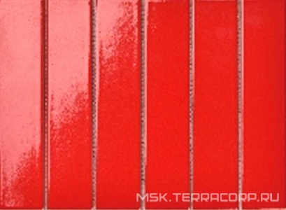 Мозаика Mosaic 4.5x19.5 Y45P706 Красная глянцевая 28.8x19.5 Porcelain Mosaic Strip 4.5x19.5 Y45P706