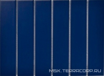 Мозаика Mosaic 4.5x19.5 Y45P807 Синяя матовая 28.8x19.5 Porcelain Mosaic Strip 4.5x19.5 Y45P807