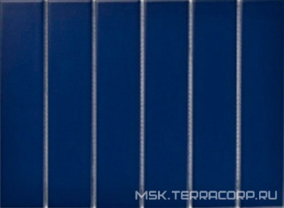 Мозаика Mosaic 4.5x19.5 Y45P807 Синяя матовая 28.8x19.5 Porcelain Mosaic Strip 4.5x19.5 Y45P807
