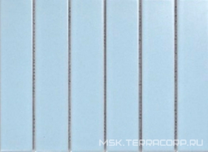 Мозаика Mosaic 4.5x19.5 Y45P803 Голубая матовая 28.8x19.5 Porcelain Mosaic Strip 4.5x19.5 Y45P803