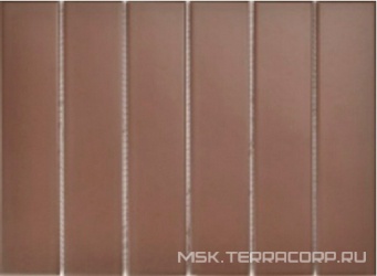 Мозаика Mosaic 4.5x19.5 Y45P827 Коричневая матовая 28.8x19.5 Porcelain Mosaic Strip 4.5x19.5 Y45P827