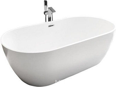 Ванна 1700x750x600мм, отдельностоящая, слив перелив в компл., (акрил цв.белый), SKYE170 ZZ