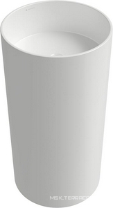 Раковина 450х450хh850мм, напольная, круглая, без отв.д/смес., без перелива, крепеж в компл., (керамика цв.белый),  ZZ Aqueduto ТОДО TOD0110