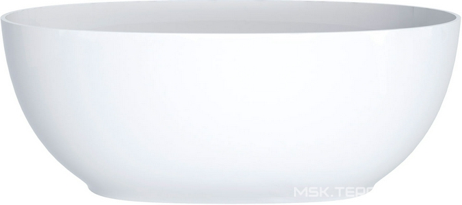 Ванна отдельностоящая, из искусственного камня 160x80, без сифона (n179681), цв. белый глянец Aqua de Marco Caprice 1160WCAPR_GEL