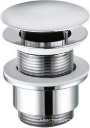 Пробка для сливного отверстия раковины, незапираемая, (для раковин без перелива), G 1 1/4, (цв.хром), Kerasan ZZ Kerasan Универсал 9103 02