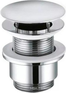 Пробка для сливного отверстия раковины, незапираемая, (для раковин без перелива), G 1 1/4, (цв.хром), Kerasan ZZ Kerasan Универсал 9103 02