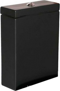 Бачок для унитаза моноблока, БЕЗ механизма смыва, (цв.черный матовый),  ZZ Kerasan Tribeca 378131