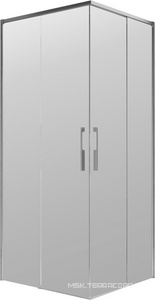 Душевой уголок 1000х1000хh2000мм, квадрат, (стекло прозрачное 8мм Easy Clean, фурн.цв.вороненая сталь),  ZZ Vincea Ultima VSS-7UL1010CLGM