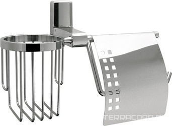 Держатель для туалетной бумаги и освежителя, настенный, хром, Leine Wasserkraft leine K-5059