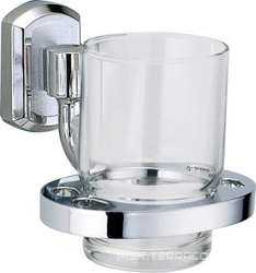 Стаканчик стеклянный настенный, хром, Oder Wasserkraft oder K-3028