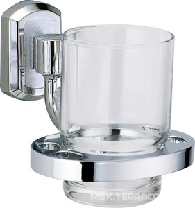 Стаканчик стеклянный настенный, хром, Oder Wasserkraft oder K-3028