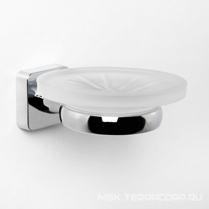 Мыльница стеклянная настенная, хром, Lippe Wasserkraft lippe K-6529