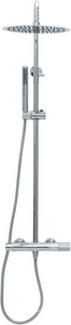 Смеситель для душа, со стационарным верхним душем 300х300мм., душевая лейка, шланг в компл., (цв.хром),  Allen Brau Liberty 5.33007-00