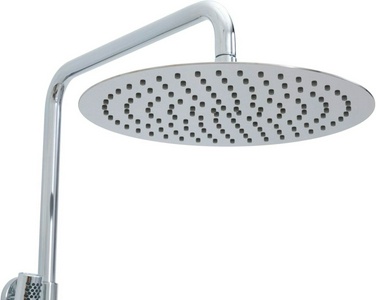 Смеситель для душа, со стационарным верхним душем 300х300мм., душевая лейка, шланг в компл., (цв.хром),  Allen Brau Liberty 5.33007-00