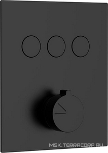 Душевой к-т: смеситель встр.в стену, верхний душ 315х210мм, излив, ручн.душ, шланг, кронштейн совмещ.со шланг.подсоед.,, (цв.черный матовый),Vincea ZZ Vincea Универсал VSFW-4311MB