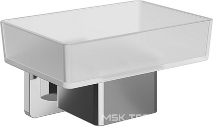 Мыльница настенная, (цв.хром / стекло мат.),  ZZ Aqueduto RESPINGO RES0300