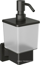 Дозатор настенный, (цв.оружейная сталь / стекло мат.),  ZZ Aqueduto RESPINGO RES0445