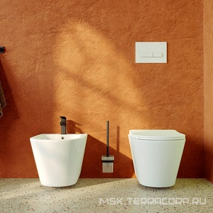 Ёрш настенный (цв.оружейная сталь / стекло мат.),  ZZ Aqueduto RESPINGO RES1045