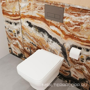 Клавиша двойного смыва для инстал., д/унитаза, (пластик цв.оружейная сталь),  Aqueduto Retangulo RET0245