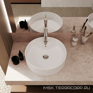 Донный клапан для сливного отверстия раковин/биде с переливом и без перелива, Push-Open, G 1 1/4, (крышка слива пластик цв.хром), Aqueduto  Aqueduto RALO RAL0200