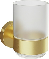 Стакан настенный, (цв.шлифованное золото / стекло мат.),  ZZ Aqueduto PONTO PON0250