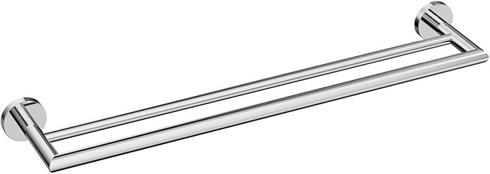 Полотенцедержатель двойной 600мм, (цв.хром),  ZZ Aqueduto PONTO PON0700