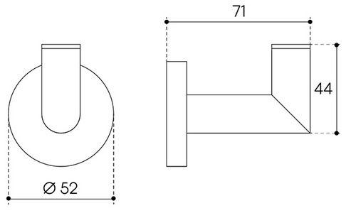 Крючок (цв.шлифованное золото),  ZZ Aqueduto PONTO PON0150