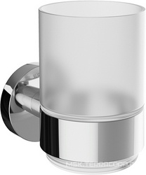 Стакан настенный, (цв.хром / стекло мат.),  ZZ Aqueduto PONTO PON0200